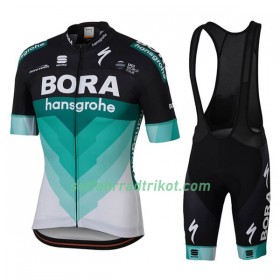 Fahrradbekleidung Radtrikot Kurzarm + Trägershorts 2018 Bora-Hansgrohe Damen N001 